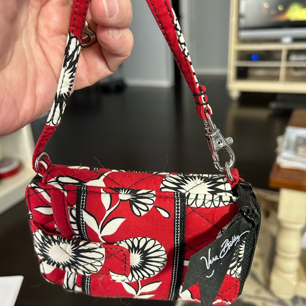 Vera Bradley wrist wallet with wrist strap